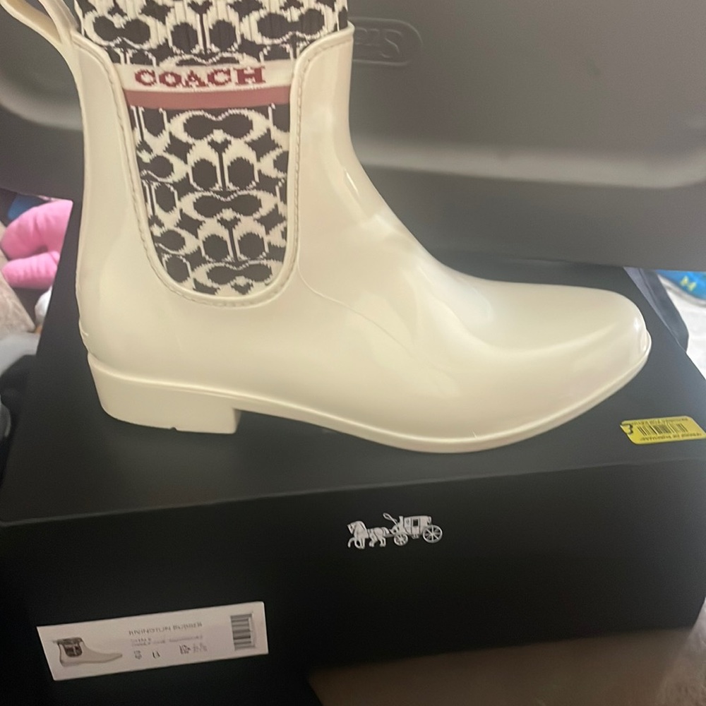 Coach Rivington rubber rain boots